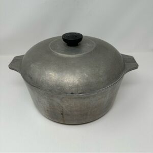 Vintage Wagner Ware Magnalite Stock Pot Dutch Oven 4248 with Lid 5 Quarts Size